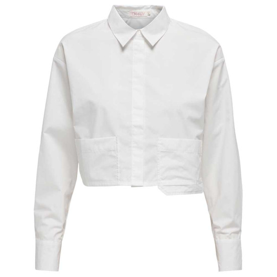 Only Γυναικείο πουκάμισο Cropped Pocket Shirt Only Γυναικείο πουκάμισο Cropped Pocket Shirt